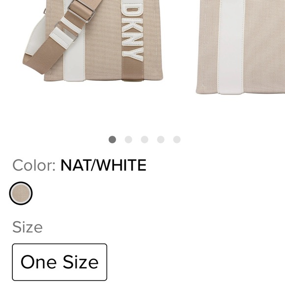 DKNY Women's Tan and White Tote Bag - Picture 4 of 10